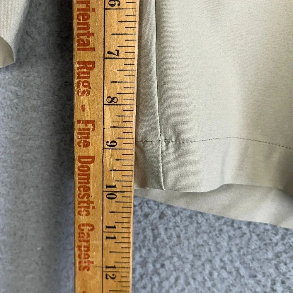 FootJoy Shorts Mens 40 Tan Khaki Golf Chino Performance Flat Front Stretch Logo